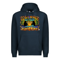 Navy the best memories are made around the campfire camping Premium Hoodie - BarkalooDesign