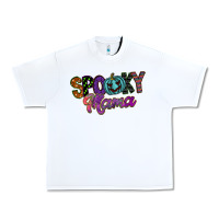 White spooky mama Urban Heavy Tee - SublimationCraftShop