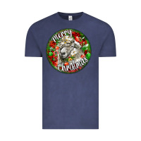 Vintage Denim christmas lincoln sheep Vintage Tee - LillyAllenDesigns