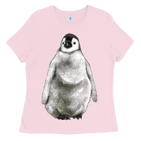 Bubblegum Pink baby penguin Ladies Tee - LillyAllenDesigns