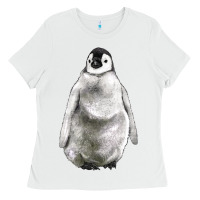 White baby penguin Ladies Tee - LillyAllenDesigns