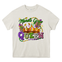 Cream mardi gras queen Heavy Core Tee - FaDigitalArtStudio