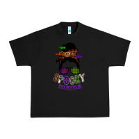 Black spooky mama Urban Heavy Tee - SublimationCraftShop