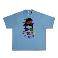 Pebble Blue spooky mama Urban Heavy Tee - SublimationCraftShop