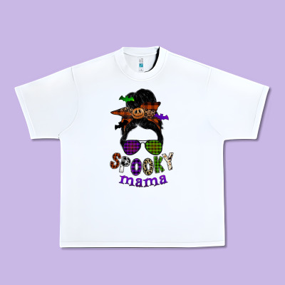 Spooky Mama Urban Heavy Tee Designed By Sublimationcraftshop
