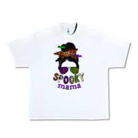 White spooky mama Urban Heavy Tee - SublimationCraftShop