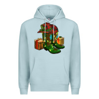 Blue Mist cowboy hat with boots christmas Premium Hoodie - RanaPortraitStore