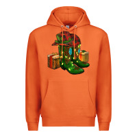 Carrot cowboy hat with boots christmas Premium Hoodie - RanaPortraitStore