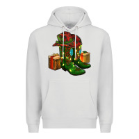 Dove Grey cowboy hat with boots christmas Premium Hoodie - RanaPortraitStore