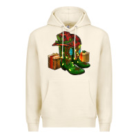 Tofu cowboy hat with boots christmas Premium Hoodie - RanaPortraitStore