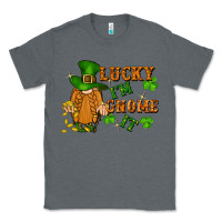 Charcoal Heather lucky i'm gnome it St. Patricks Day Classic Tee - FaDigitalArtStudio