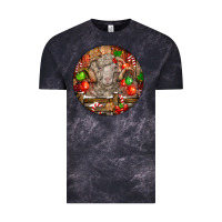 Cloud Black Christmas Merino Wool Sheep Vintage Tee - LillyAllenDesigns