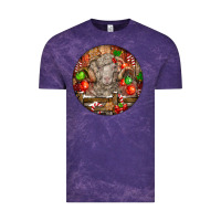 Cloud Purple Christmas Merino Wool Sheep Vintage Tee - LillyAllenDesigns