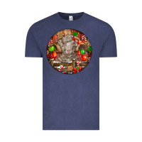 Vintage Denim Christmas Merino Wool Sheep Vintage Tee - LillyAllenDesigns