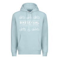 Blue Mist bikesexual   cyclist bicycle biking bike cycling t shirt tee gift Premium Hoodie - DesigneFamous