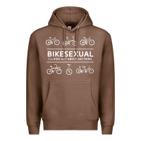 Chestnut bikesexual   cyclist bicycle biking bike cycling t shirt tee gift Premium Hoodie - DesigneFamous