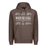 Coffee bikesexual   cyclist bicycle biking bike cycling t shirt tee gift Premium Hoodie - DesigneFamous