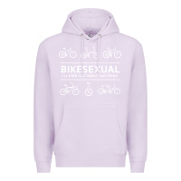 Lilac bikesexual   cyclist bicycle biking bike cycling t shirt tee gift Premium Hoodie - DesigneFamous