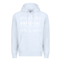 White bikesexual   cyclist bicycle biking bike cycling t shirt tee gift Premium Hoodie - DesigneFamous
