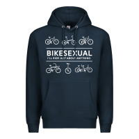 Navy bikesexual   cyclist bicycle biking bike cycling t shirt tee gift Premium Hoodie - DesigneFamous