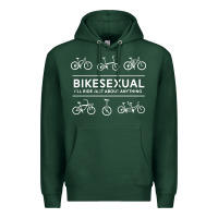 Sports Green bikesexual   cyclist bicycle biking bike cycling t shirt tee gift Premium Hoodie - DesigneFamous