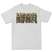 Dove Grey my favorite peoplle call me mama Premium Tee - CowhideDigitalArt