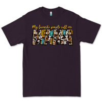 Plum my favorite peoplle call me mama Premium Tee - CowhideDigitalArt