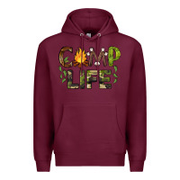 Burgundy camp life Premium Hoodie - BarkalooDesign