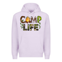Lilac camp life Premium Hoodie - BarkalooDesign
