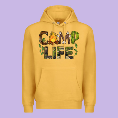 Camp Life Premium Hoodie Designed By Barkaloodesign