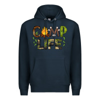 Navy camp life Premium Hoodie - BarkalooDesign