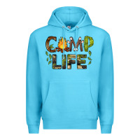 Ocean Blue camp life Premium Hoodie - BarkalooDesign