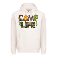 Pale Pink camp life Premium Hoodie - BarkalooDesign