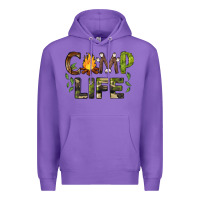Purple camp life Premium Hoodie - BarkalooDesign