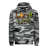 Slate Camo camp life Premium Hoodie - BarkalooDesign