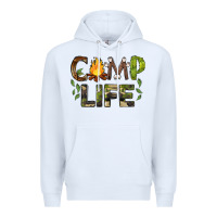 White camp life Premium Hoodie - BarkalooDesign