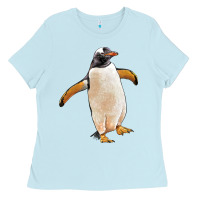 Baby Blue penguin Ladies Tee - LillyAllenDesigns