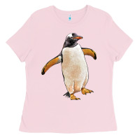 Bubblegum Pink penguin Ladies Tee - LillyAllenDesigns