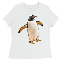 White penguin Ladies Tee - LillyAllenDesigns