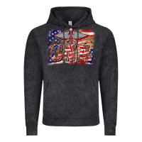 Vintage Black patriotic nurse certified nurse  assistant medilcal symbol  background Vintage Hoodie - BarkalooDesign
