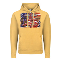 Vintage Mustard patriotic nurse certified nurse  assistant medilcal symbol  background Vintage Hoodie - BarkalooDesign