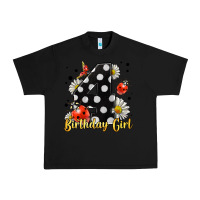 Black ladybug birthday girl age 4 Urban Heavy Tee - LillyAllenDesigns
