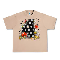 Burro ladybug birthday girl age 4 Urban Heavy Tee - LillyAllenDesigns