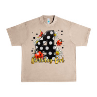 French Oak ladybug birthday girl age 4 Urban Heavy Tee - LillyAllenDesigns