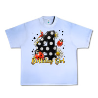 Grape Ice ladybug birthday girl age 4 Urban Heavy Tee - LillyAllenDesigns
