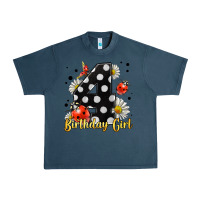 Midnight Navy ladybug birthday girl age 4 Urban Heavy Tee - LillyAllenDesigns