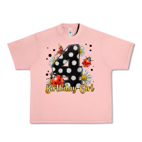 Salmon ladybug birthday girl age 4 Urban Heavy Tee - LillyAllenDesigns