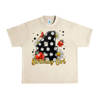 Sandshell ladybug birthday girl age 4 Urban Heavy Tee - LillyAllenDesigns