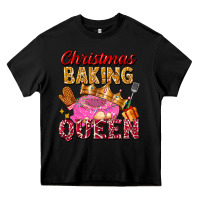 Black christmas baking queen Heavy Core Tee - FaDigitalArtStudio