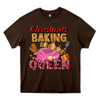 Chocolate Brown christmas baking queen Heavy Core Tee - FaDigitalArtStudio